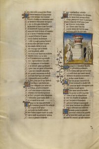 Venere incendia la torre mentre Pericolo, Paura e Vergogna fuggono